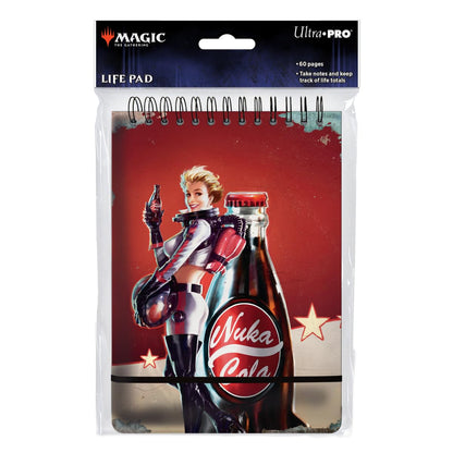 Ultra Pro - Fallout Spiral Life Pad - Nuka Cola Pinup - for Magic: The Gathering, Life counter pad Collectible Unique Fantasy Gaming supplies accessories 1