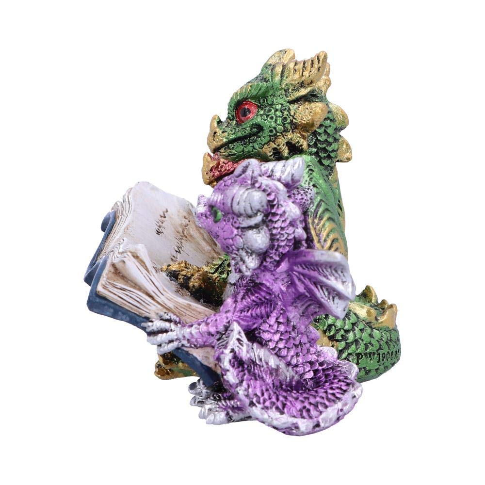 Tales of Fire Reading Book Dragon Figurine 11.5cm