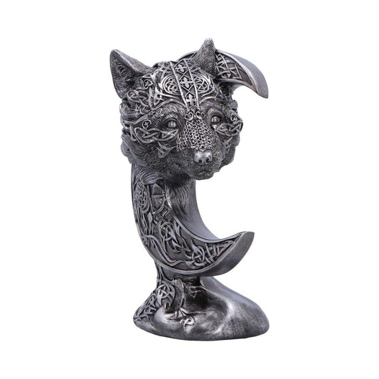 Celtic Crescent Wolf and Moon Ornament 25cm 2