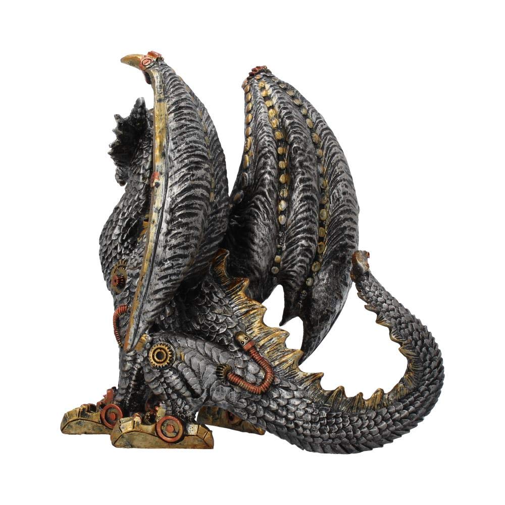 Mechanical Protector Steampunk Dragon Figurine 20cm 5