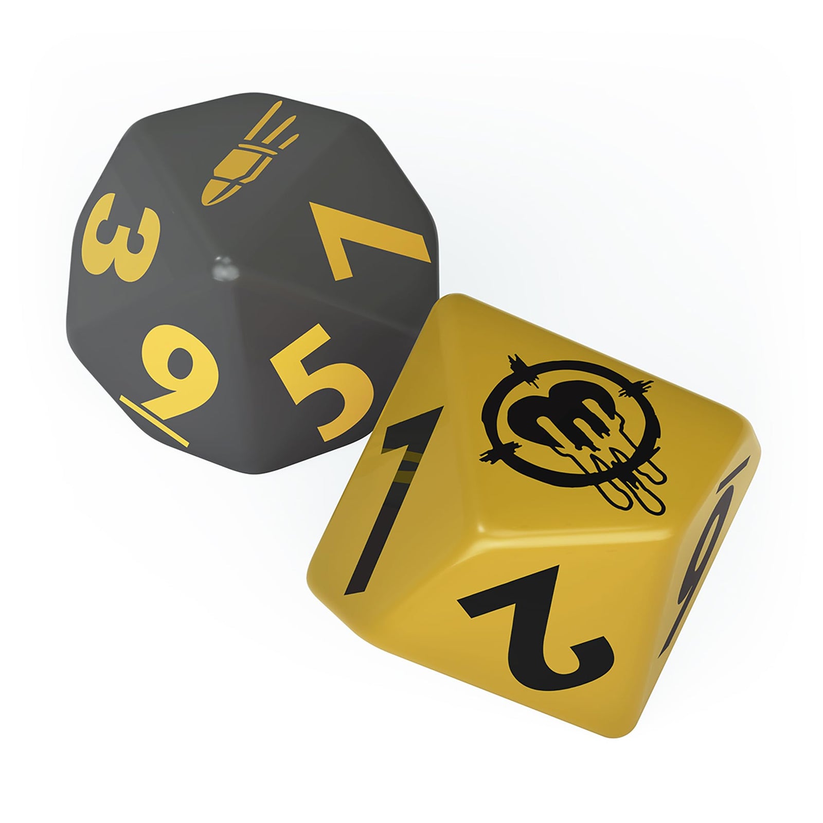 Modiphius Entertainment: Fallout Factions: Dice Sets - The Operators - 12 Engraved Dice, Tabletop Miniatures Game Accessory, Officially Licensed 2