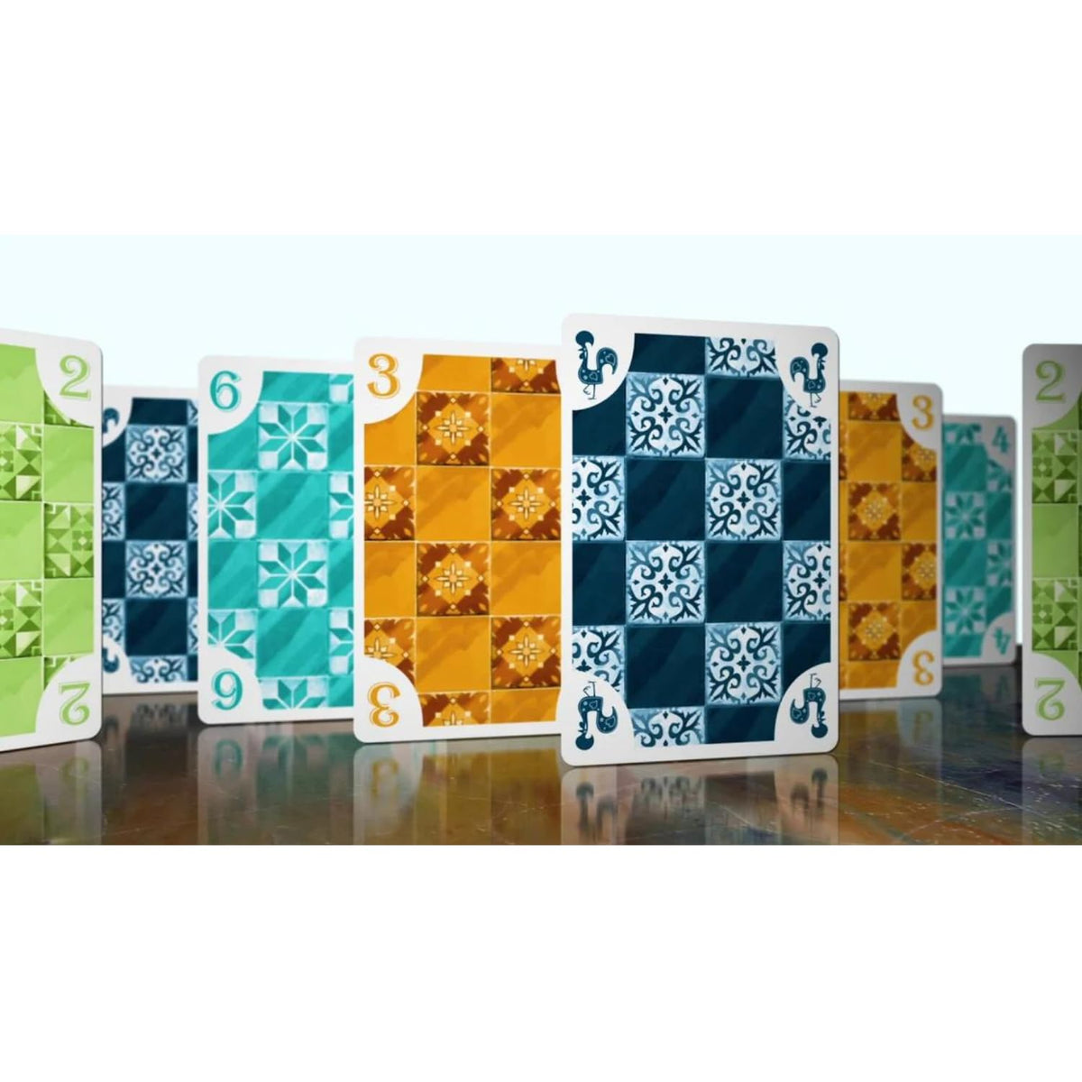 5211 Azul Edition Card Game Fast-Paced Fun with Azul-Inspired Artwork 4