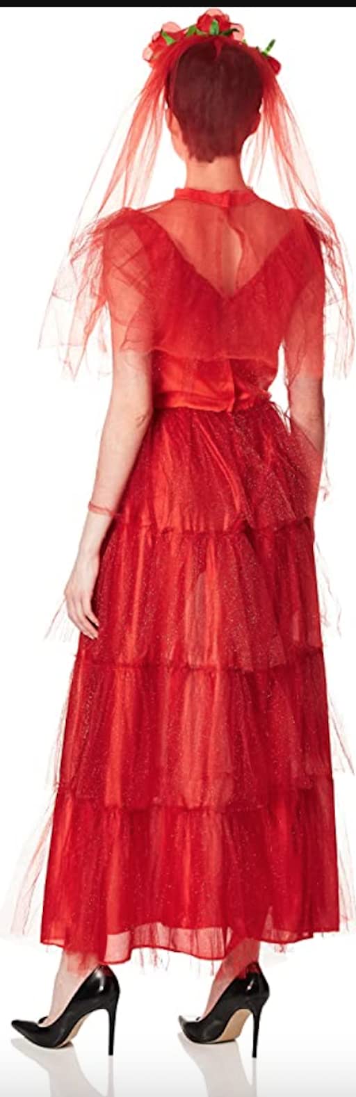 Rubies Women Beetlejuice Lydia's Dress Adult Sized Costumes for Themed Parties and Halloween, Red, Small US