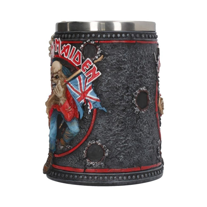 Iron Maiden Eddie The Trooper Tankard Mug Merchandise 14cm Officially Licensed