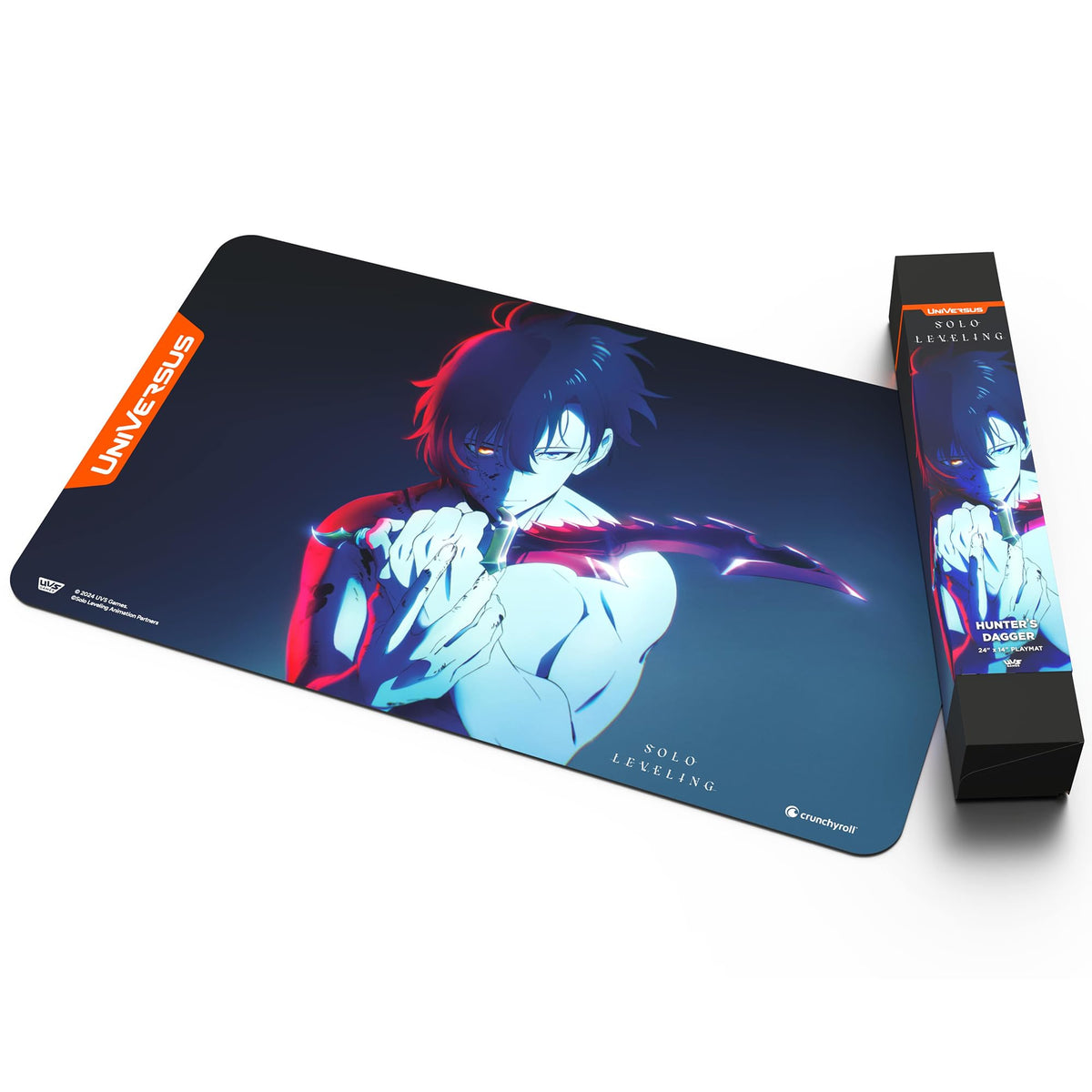 UniVersus: Solo Leveling: Hunter's Dagger Playmat - 24 x 14 Neoprene Mat, Non-Slip Back, Tabletop Card Game Accessory, UVS Games, Officially Licensed 3