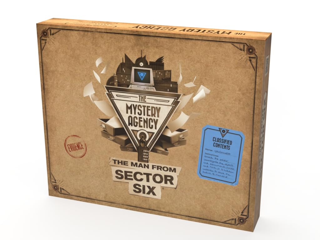 The Man from Sector Six - Secret Agent Escape-Room Board Game by The Mystery Agency 6
