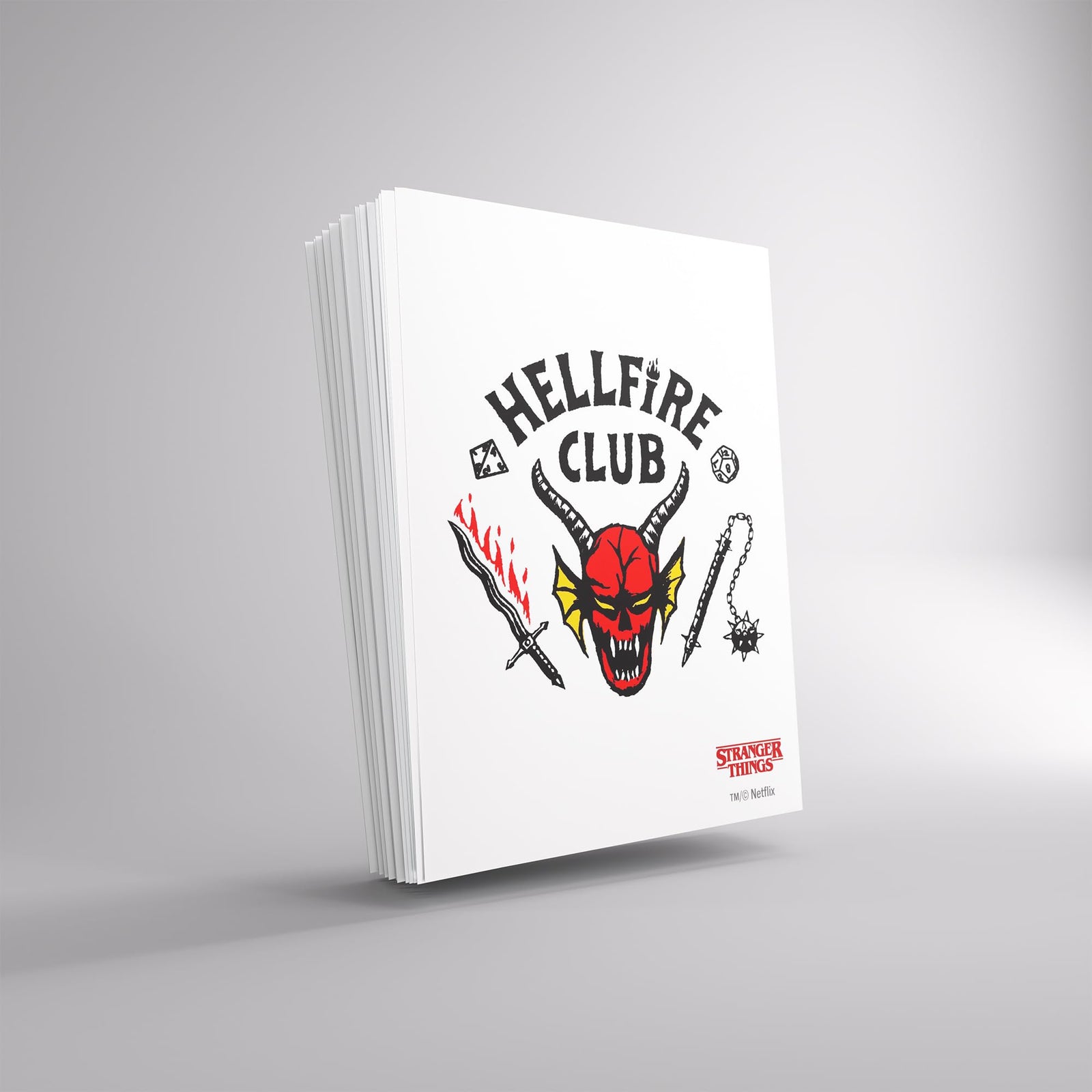 Gamegenic Stranger Things Hellfire Club Art Sleeves Hellfire Club Gaming Accessory 2