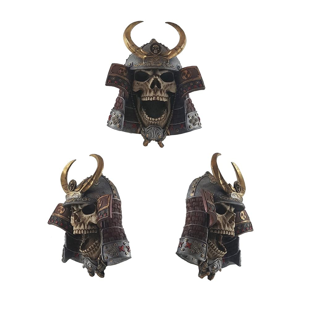 Kabuto Armoured Samurai Warrior Skull 26.6cm