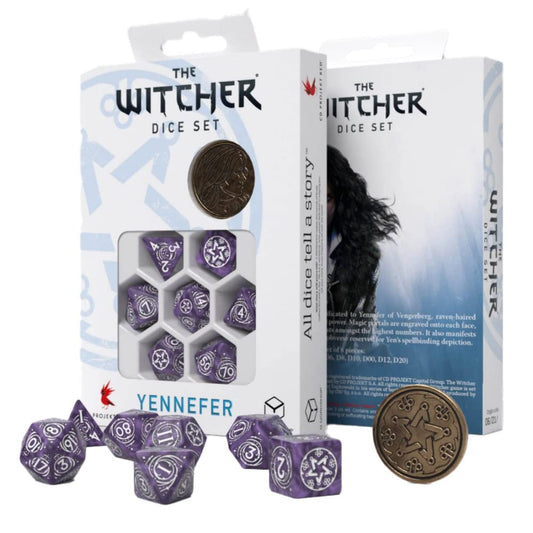 Q-Workshop Witcher Dice Set. Yennefer - Lilac and Gooseberries 1