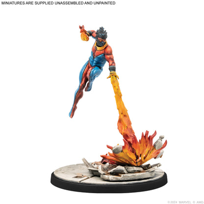 Atomic Mass Games Marvel: Crisis Protocol Sunspot & Warlock Character Pack - Tabletop Superhero Game, Strategy Game for Kids & Adults, Ages 14+, 2 Players, 90 Min Playtime, Made 2