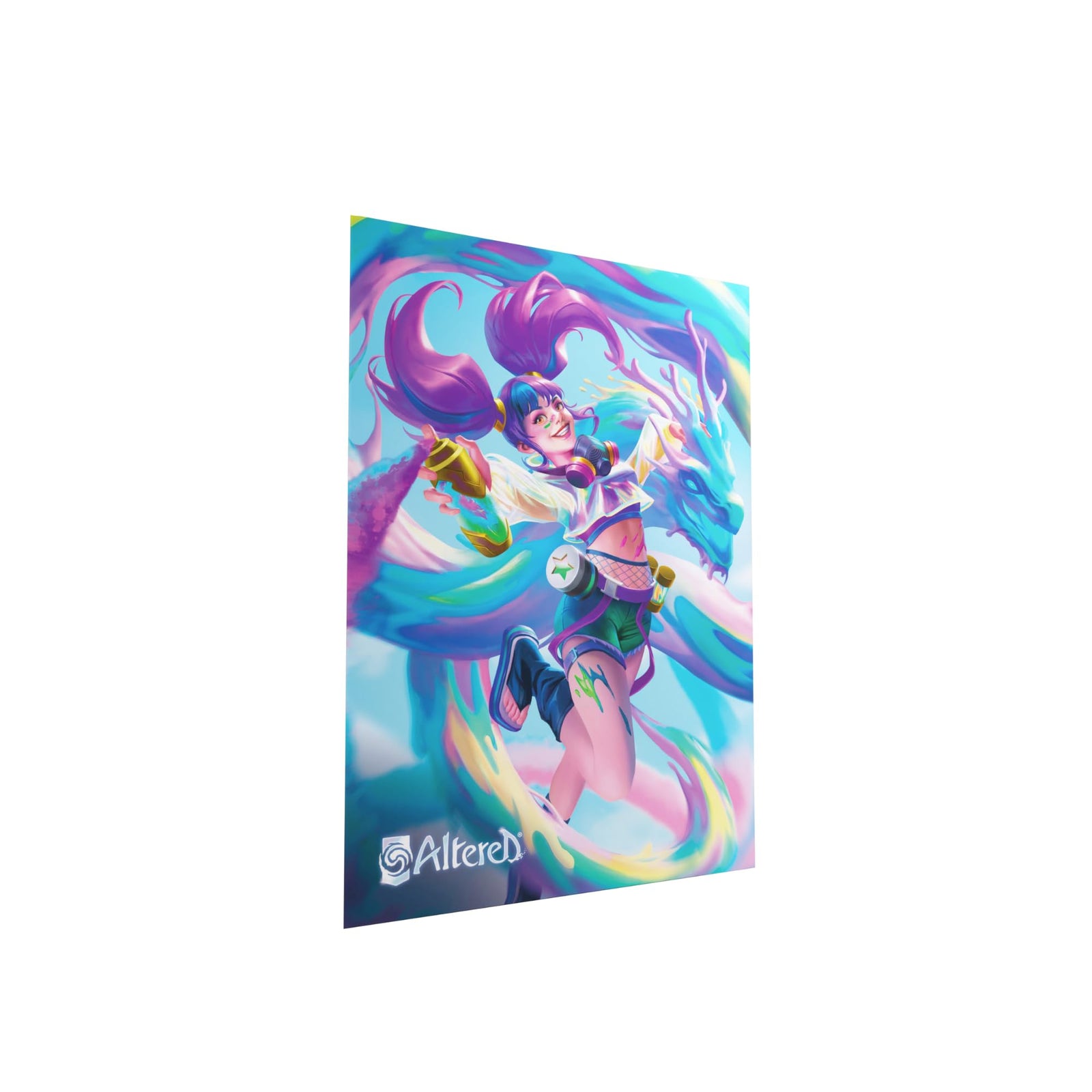 Altered Nevenka Art Sleeves (50-Pack) - Officially Licensed Standard-Sized TCG Card Protectors, Vibrant Full-Color Faction Designs, Durable with Great Shuffle Feel, Made by Gamegenic 2