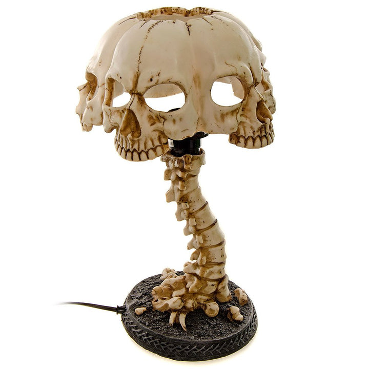 Atrocity Natural Bone Skull and Spine Lamp 37.5cm