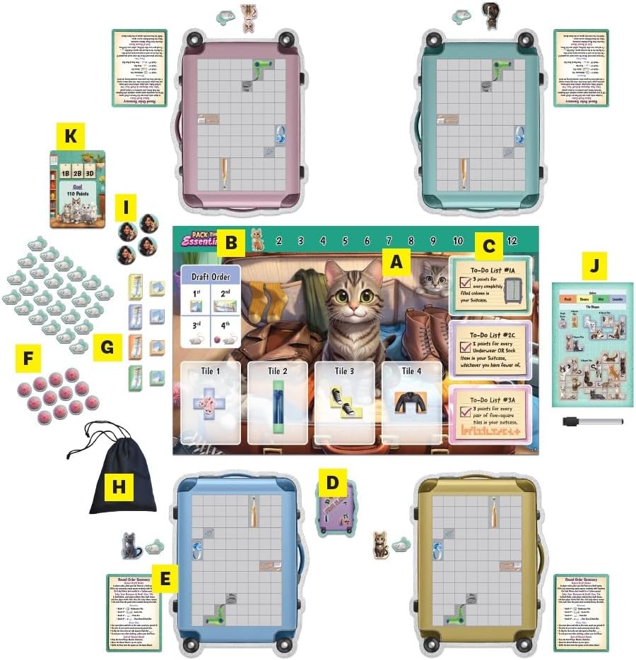 Pack the Essentials Cat Packing Puzzle Game