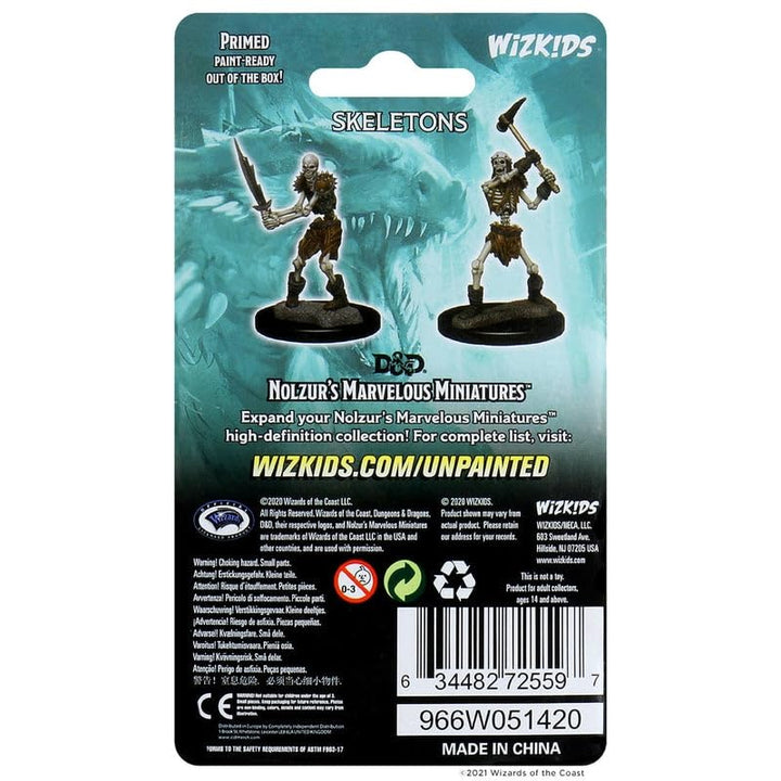 Skeletons: D&D Nolzur's Marvelous Unpainted Miniatures (W1) 100D&D 4