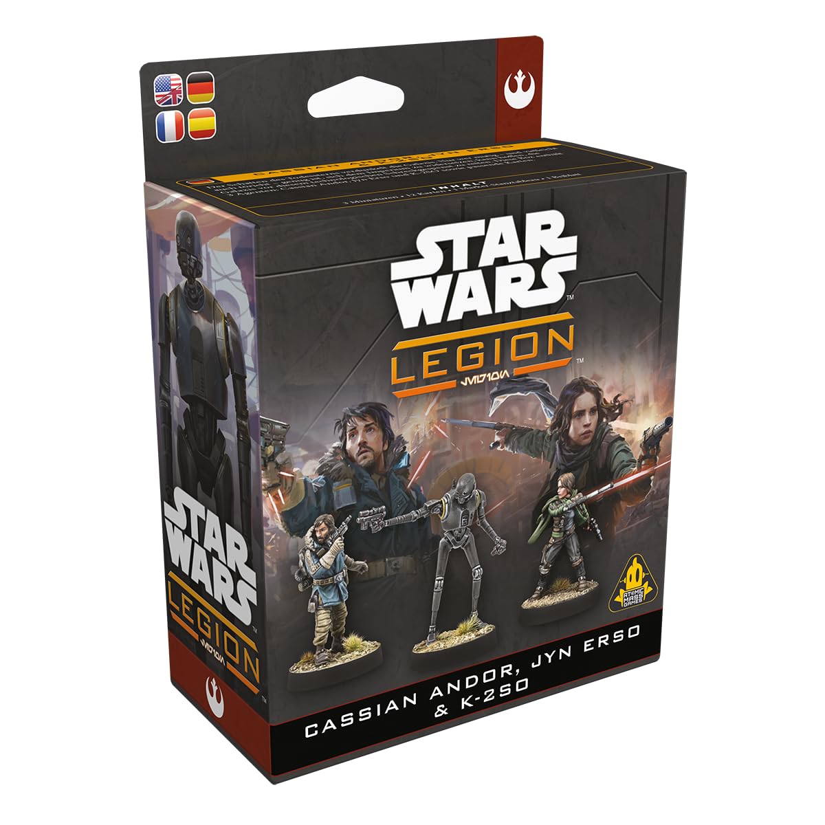 Star Wars Legion Cassian Andor and Jyn Erso and K 2SO Board Game by Atomic Mass 1