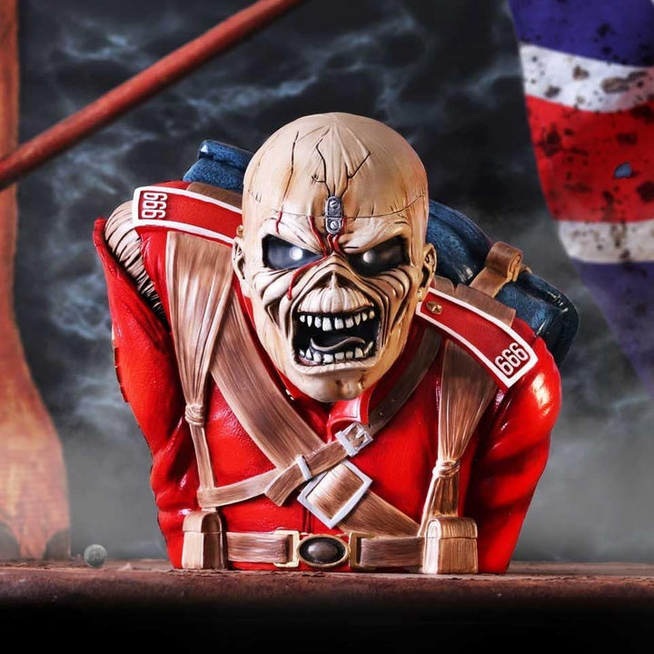Iron Maiden The Trooper Bust Box 26.5cm Officially Licensed