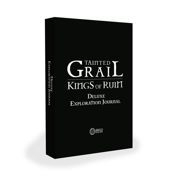 Awaken Realms Tainted Grail: Kings of Ruin Deluxe Journal - Premium Leather-Like Exploration Journal & Artbook with Beautiful Embossing - 380+ Pages! Ages 14+, 1-4 Players, 2-3 Hour Playtime