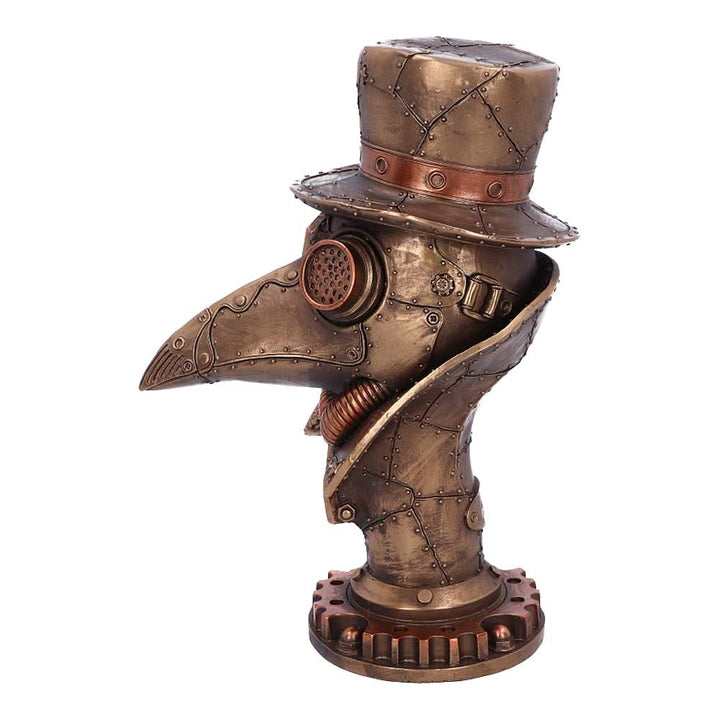Steampunk Beaky Plague Doctor Bust Figurine 23cm