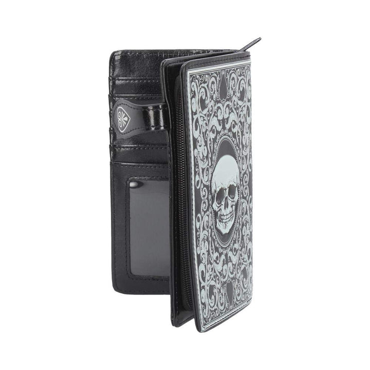 Skull Tarot Card Purse Embossed Wallet 18.5cm