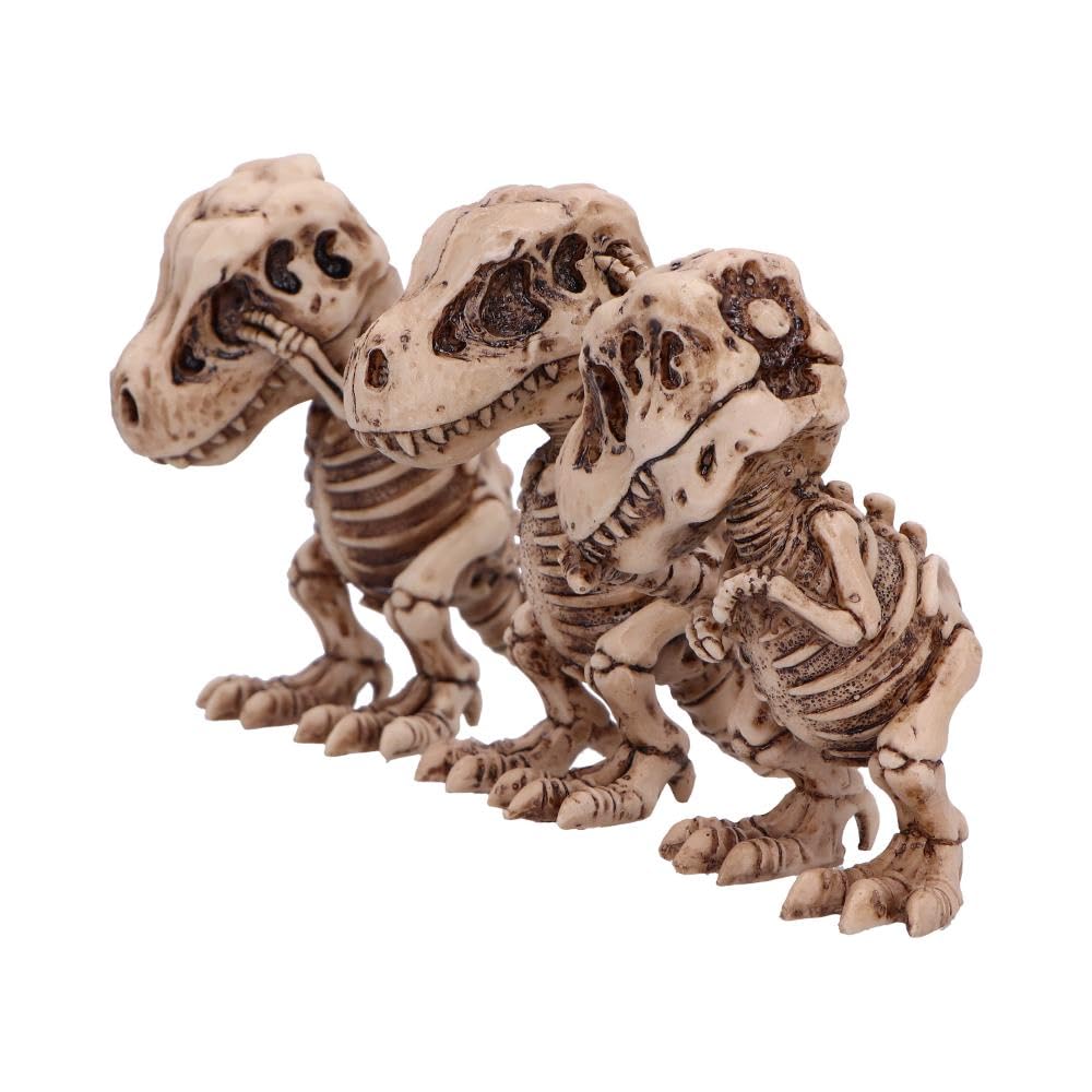 Three Wise Tyrannosaurus Rex Skeleton Figurines Skeletons 9.3cm 2