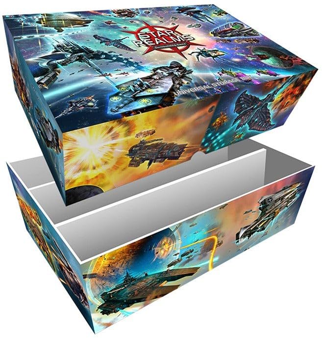 White Wizard Games Star Realms Universal Storage Box – Card Deck Box – Durable and Sturdy – Designed for use with Star Realms Deck Building Game, Multi-Colored 2