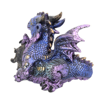 Tyrian Metallic Dragon Figurine 13cm 4