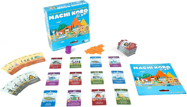 Pandasaurus Games Machi Koro - Family-Friendly Board Games - Adult Games for Game Night - Card Games for Adults, Teens & Kids (2-4 Players)