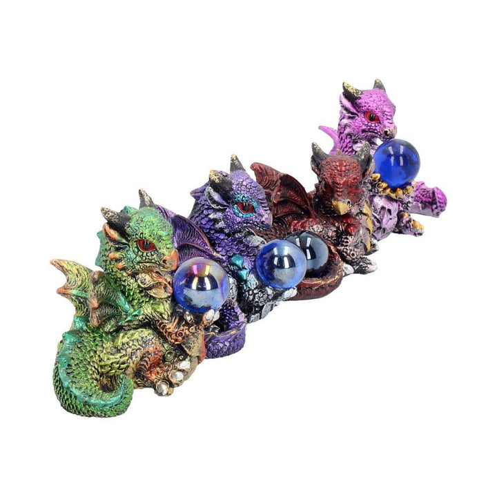 Hatchling Treasures Set of 4 Dragon Figurines 5.5cm