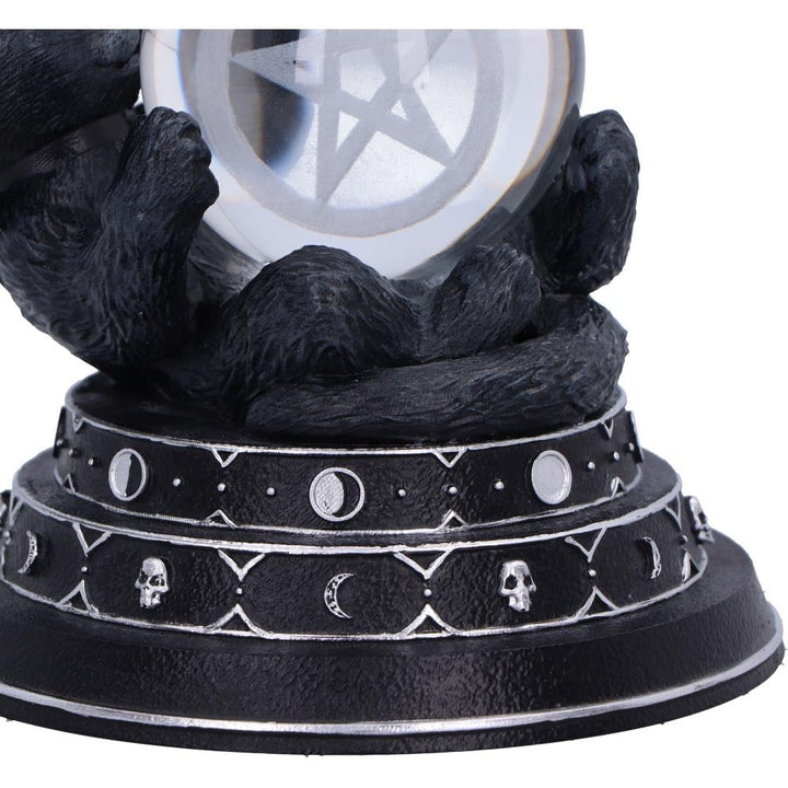Cult Cuties Purrah Witch Cat Ornament Holding a Crystal Ball Purrahs Fortune 12.2cm
