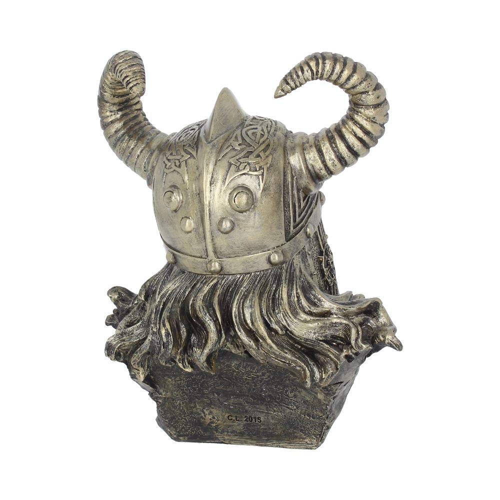 Bronze Odin Norse Viking God Bust 21.5cm