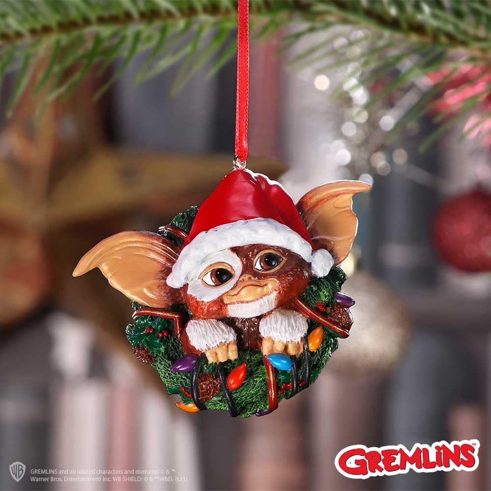 Gremlins Gizmo in Wreath Hanging Ornament 10cm 8