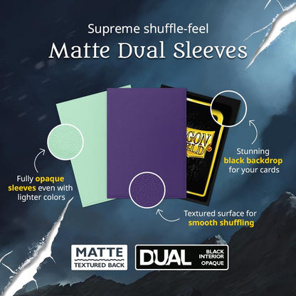 UNIT Dragon Shield Matte Dual Standard Sleeves Gooseberry 100 ct Gaming Accessory by Arcane Tinmen 4