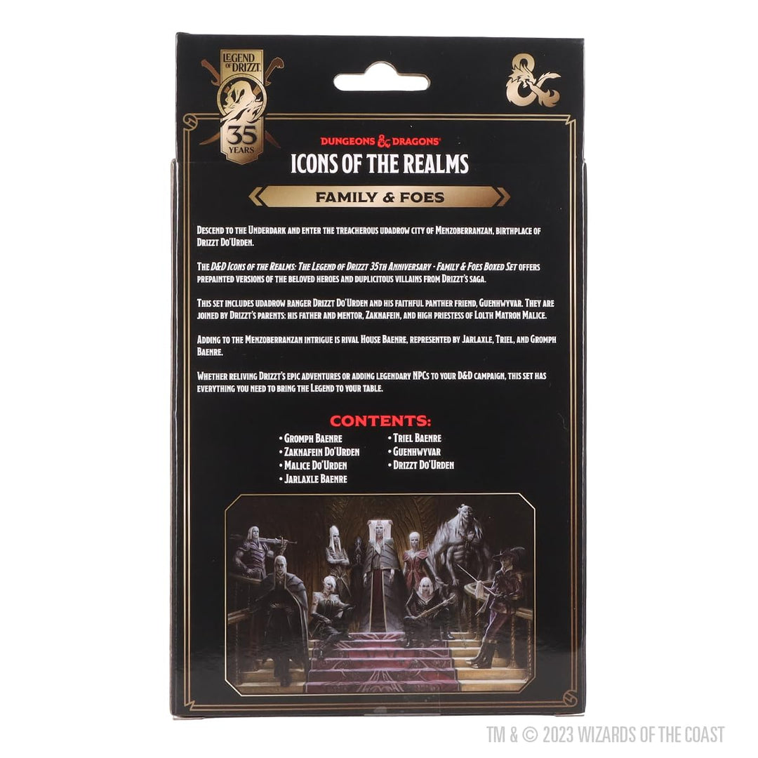 WizKids D&D The Legend of Drizzt 35th Anniversary - Family & Foes Boxed Set Dungeons and Dragons Miniatures