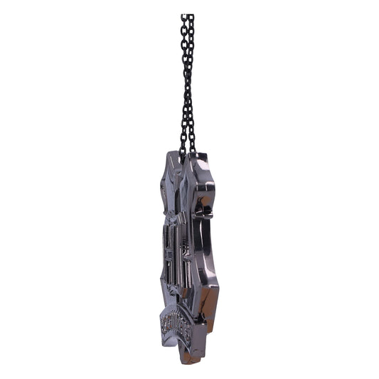 Harry Potter Hogwarts Crest Silver Weighted Hanging Ornament 6cm 2
