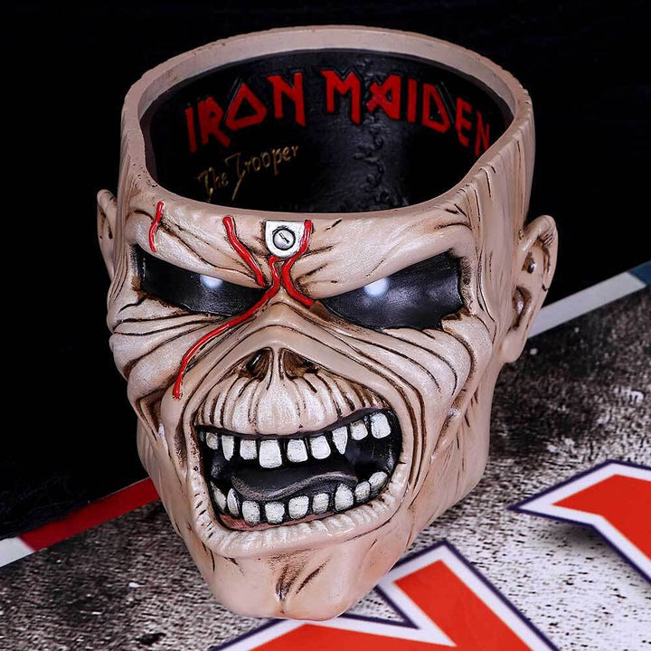 Iron Maiden Eddie The Trooper Head Trinket Box 18cm Officially Licensed