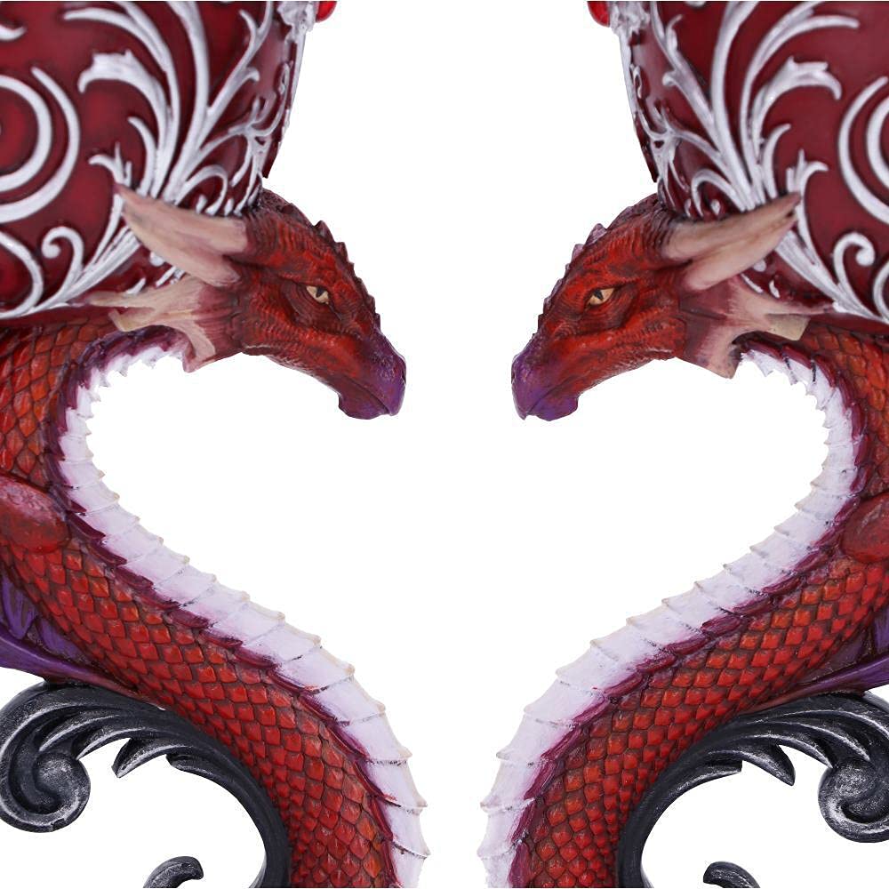 Dragons Devotion Twin Dragon Heart Set of Two Goblets 18.5cm 5