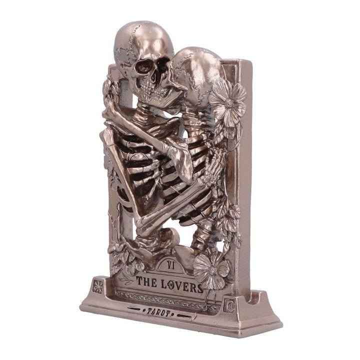 The Lovers Bronze Gothic Skeleton Ornament 20.5cm