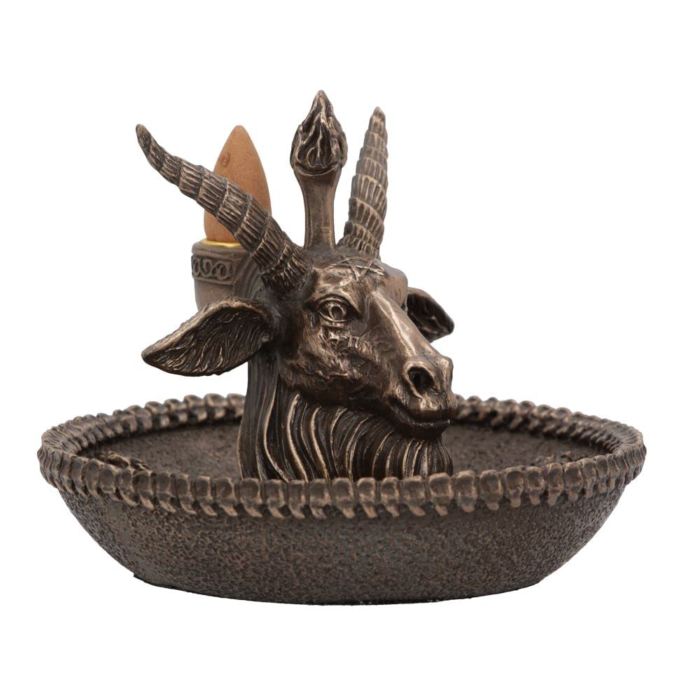 Baphomets Wealth Occult Backflow Incense Burner 13cm 6