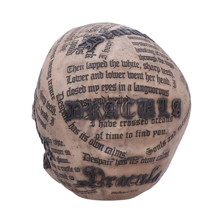 Draculas Tale Vampire Novel Quote Skull 18.5cm