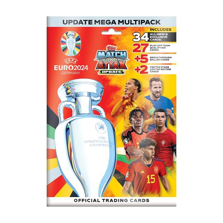 Topps Official Euro 2024 Match Attax Update Mega Multipack (34 Cards) 2