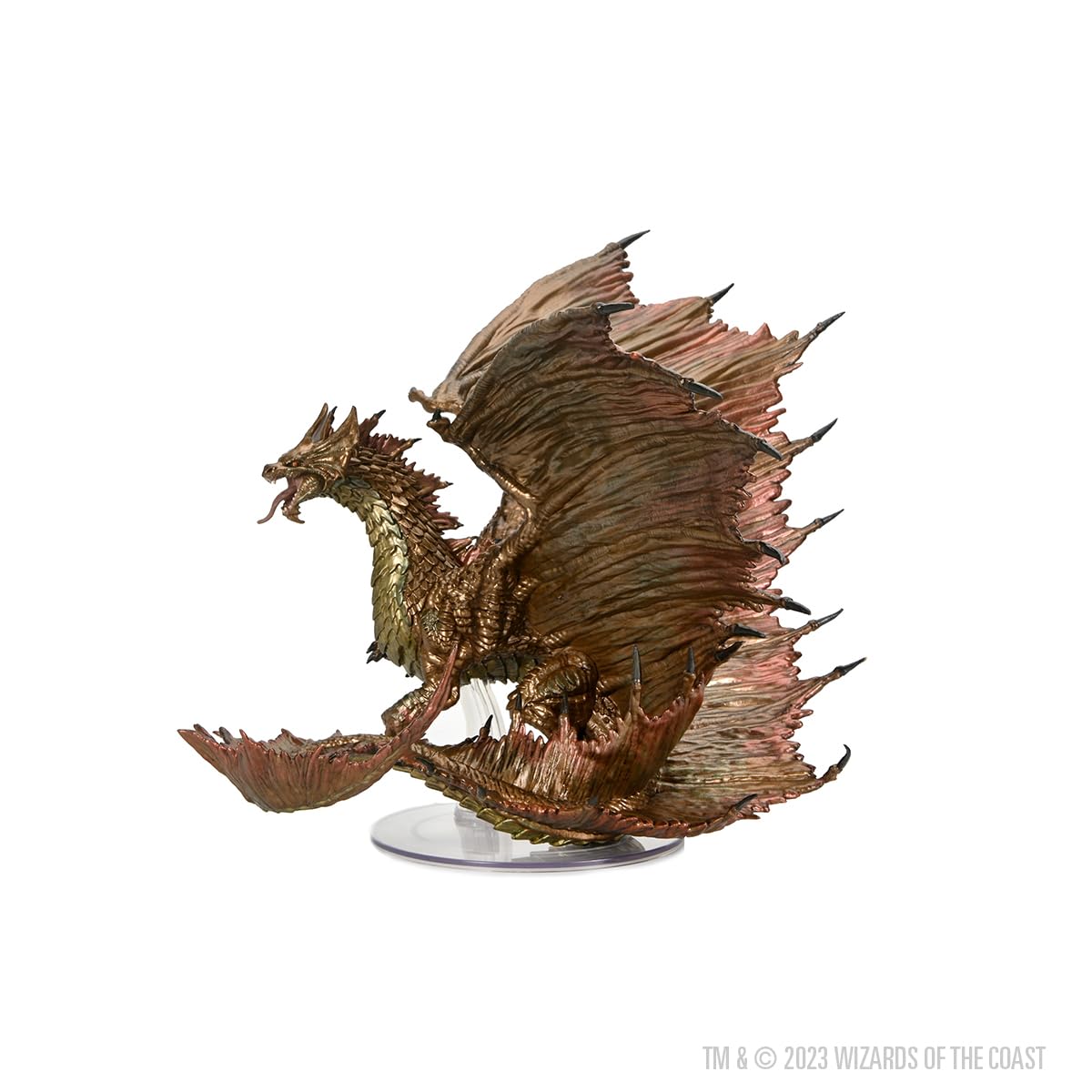 D&D Icons of The Realms Adult Brass Dragon Miniature 7