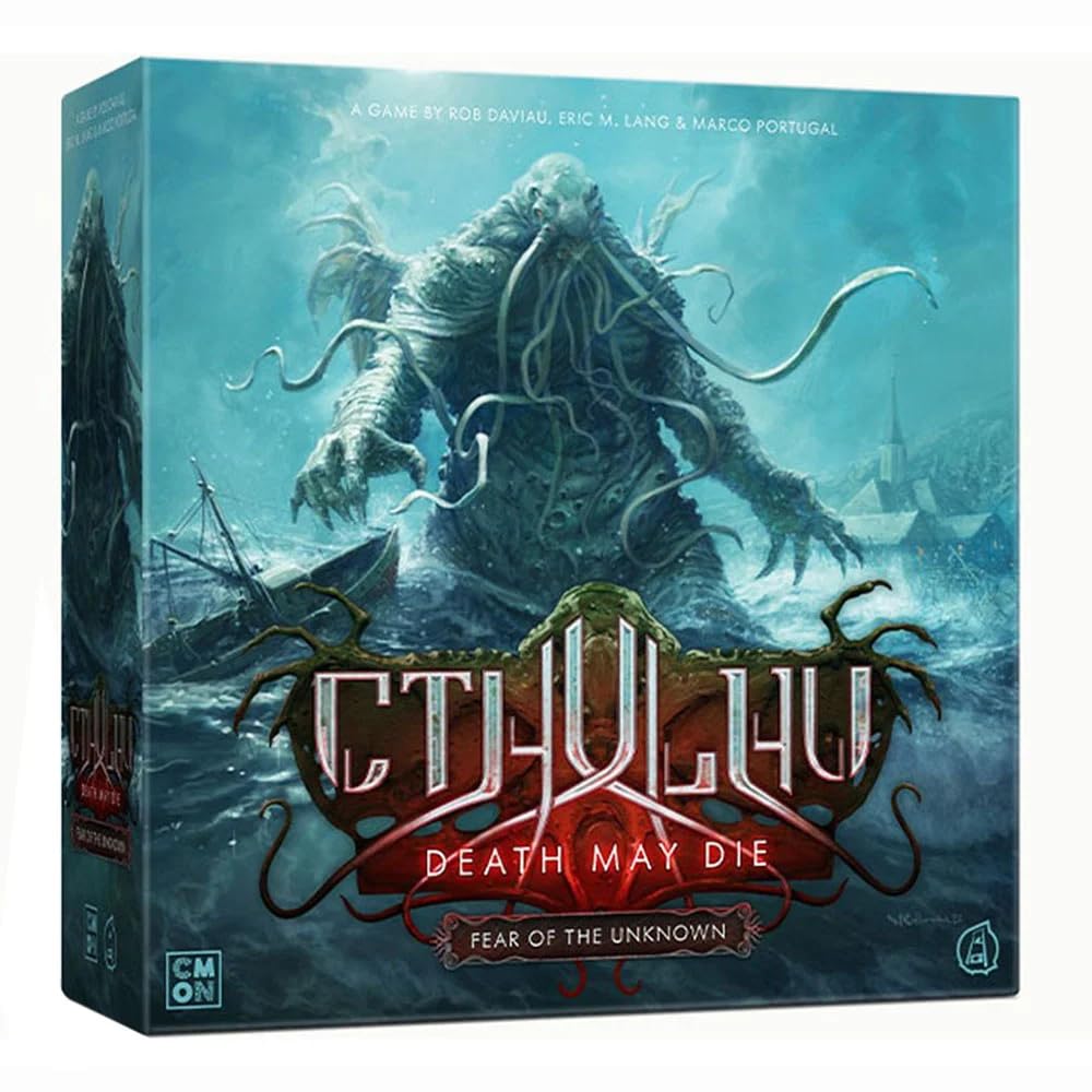 Cthulu: Death May Die Fear of The Unknown Board Game Expansion - Horror Game, Mystery Game, Cooperative Game for Kids & Adults, Ages 14+, 1-5 Players, 90-120 Minute Playtime, Made by CMON