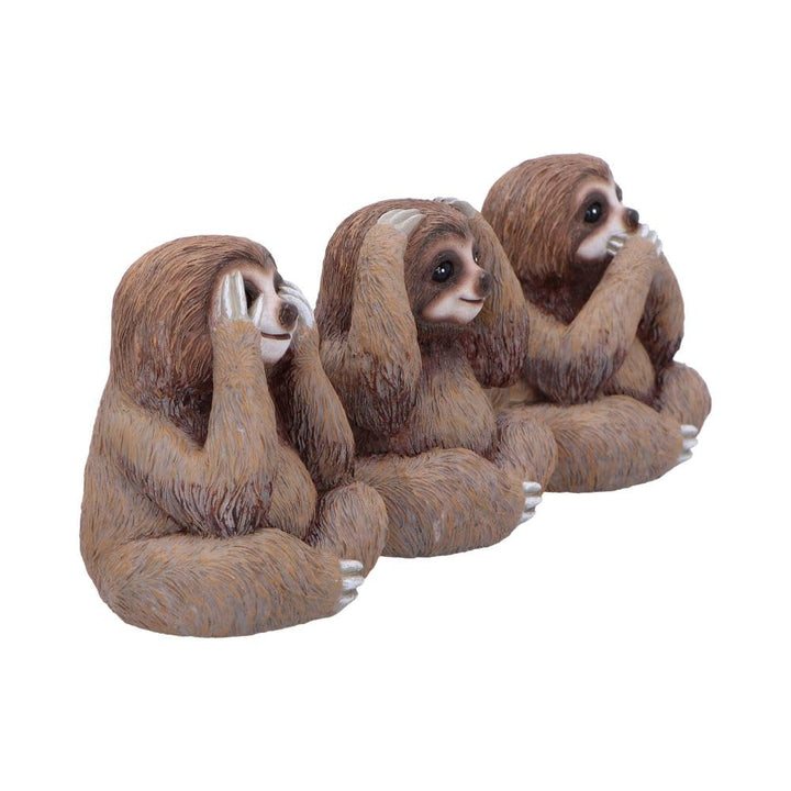 Three Wise Sloths Figurines by Nemesis Now 8cm
