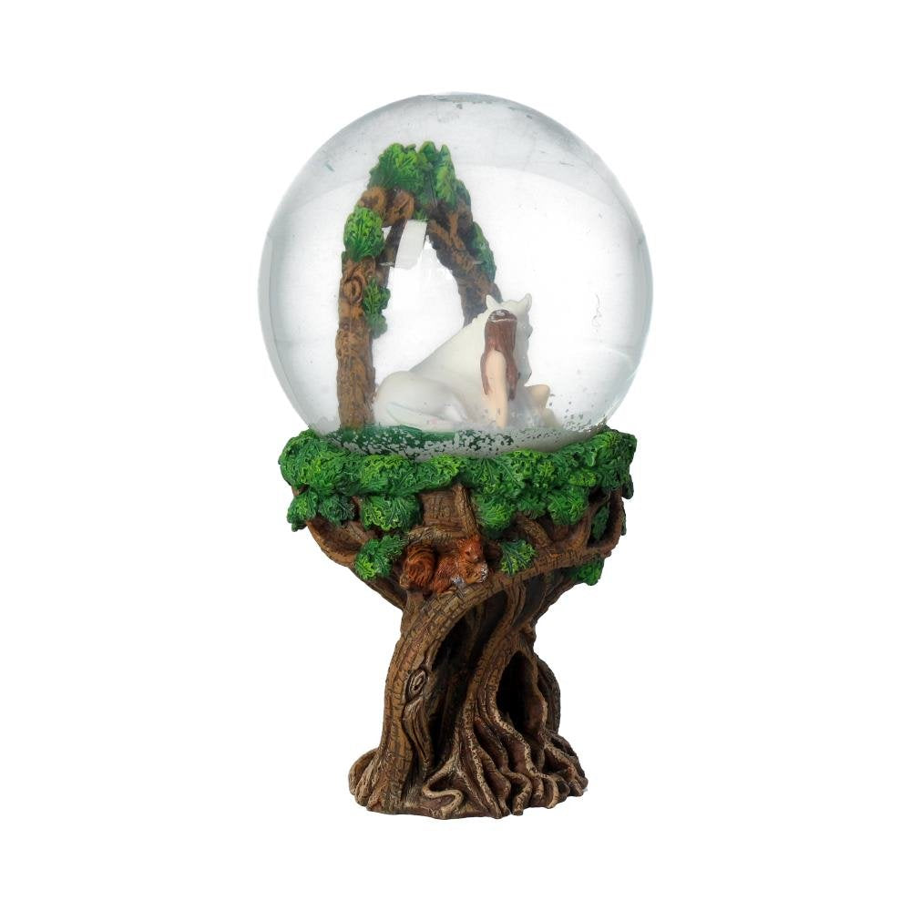 Anne Stokes Pure Heart Unicorn Snowglobe 18cm