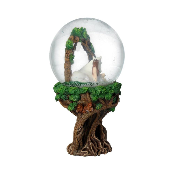 Anne Stokes Pure Heart Unicorn Snowglobe 18cm