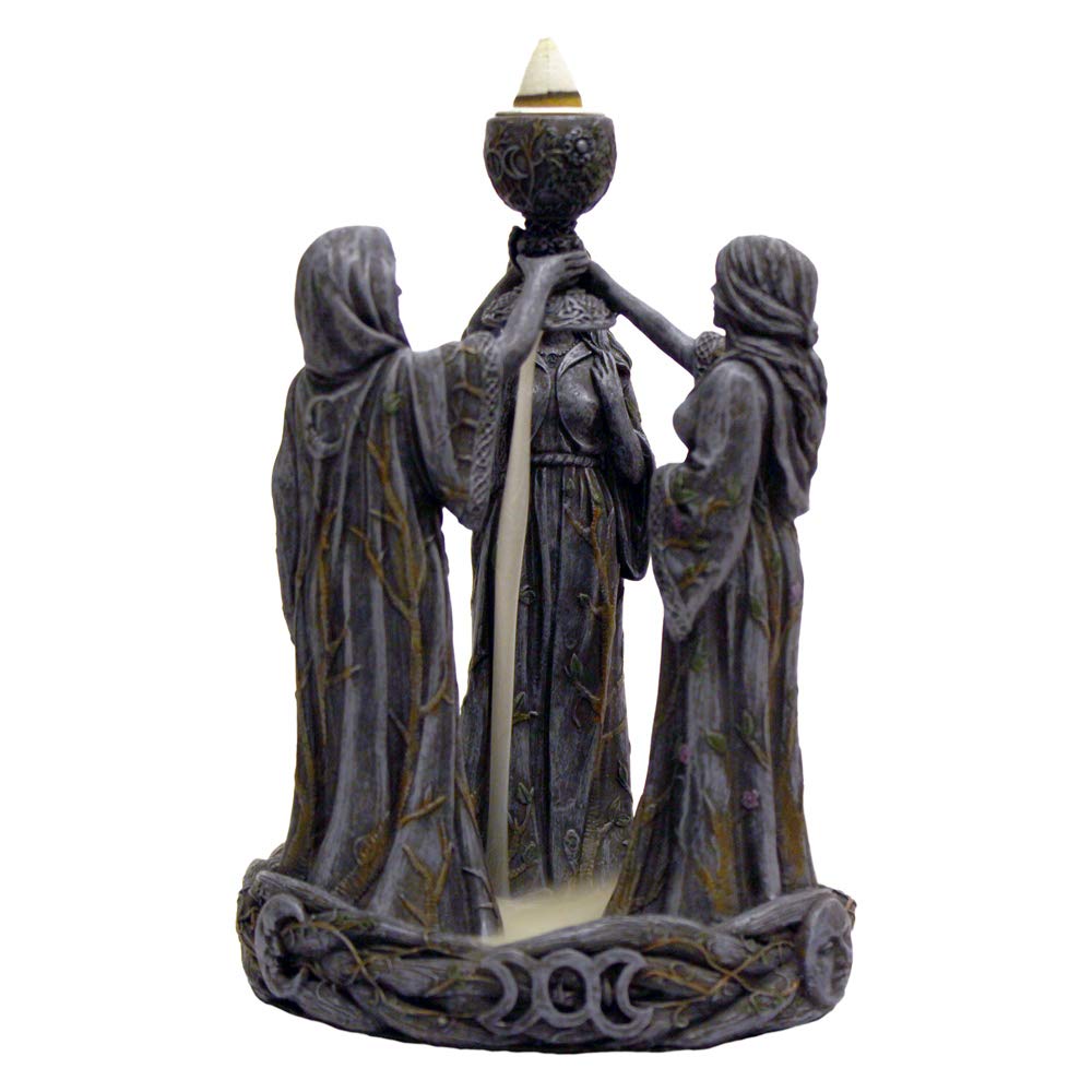 Mother Maiden Crone Backflow Incense Burner 18cm