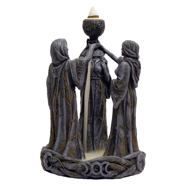 Mother Maiden Crone Backflow Incense Burner 18cm