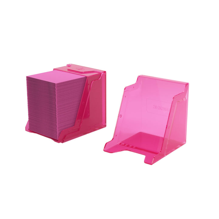 Gamegenic Bastion 100+ XL Deck Box - Compact, Secure, and Perfectly Organized for Your Trading Cards! Safely Protects 100+ Double-Sleeved Cards, Pink Color, Made