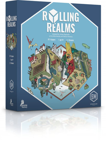 Rolling Realms A Light Strategic Roll-and-Write Board Game for Families and Adults 1