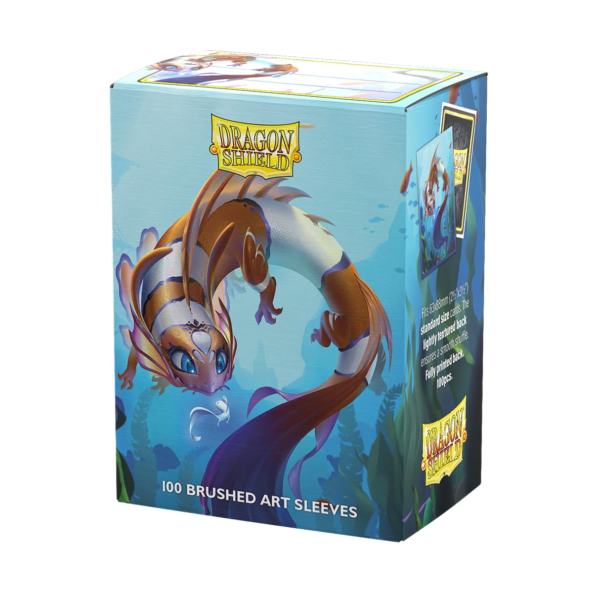 UNIT Dragon Shield The Cinderfin Brushed ART Sleeves Standard Size 100 Gaming Accessory by Arcane Tinmen 1